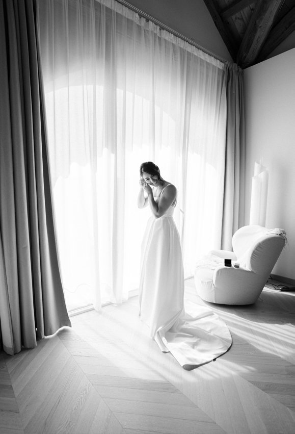 The bride at the window
