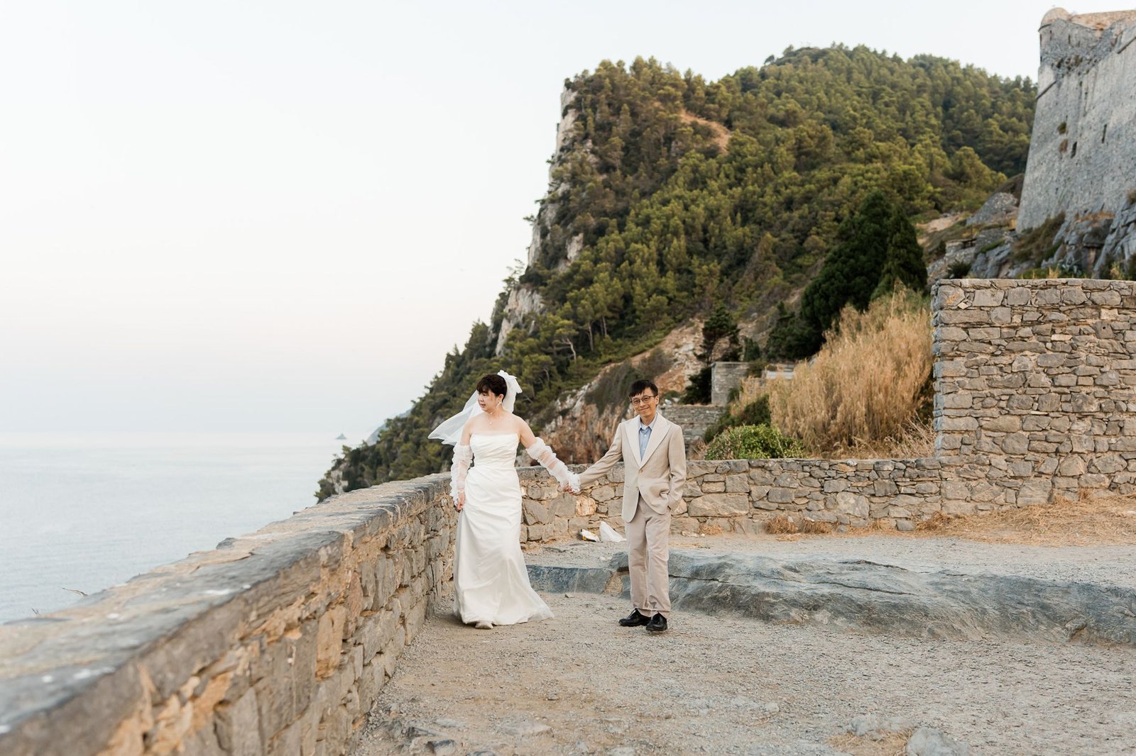 Pre-wedding photoshoot in Portovenere, Italy