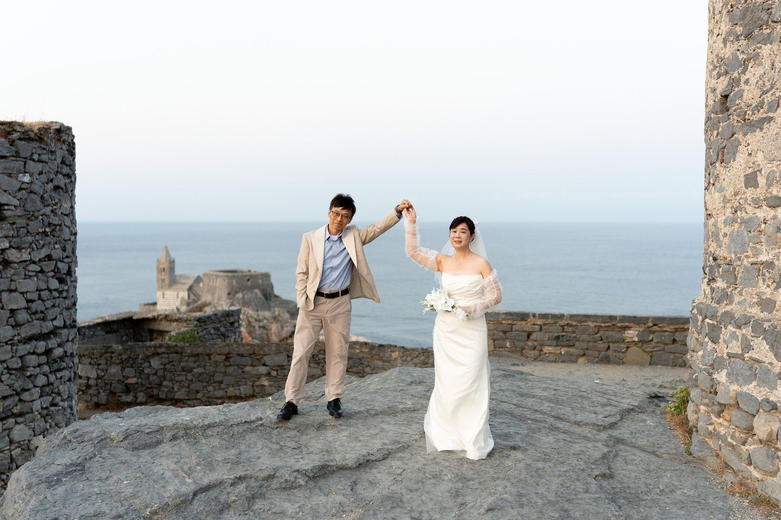 Pre-wedding photoshoot in Portovenere, Italy