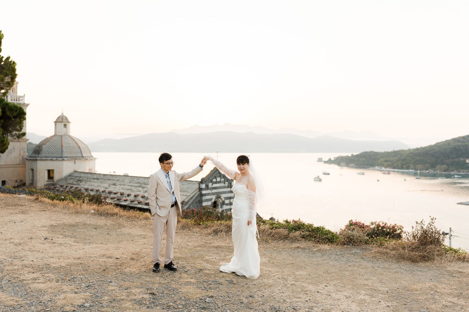 Pre-wedding photoshoot in Portovenere, Italy