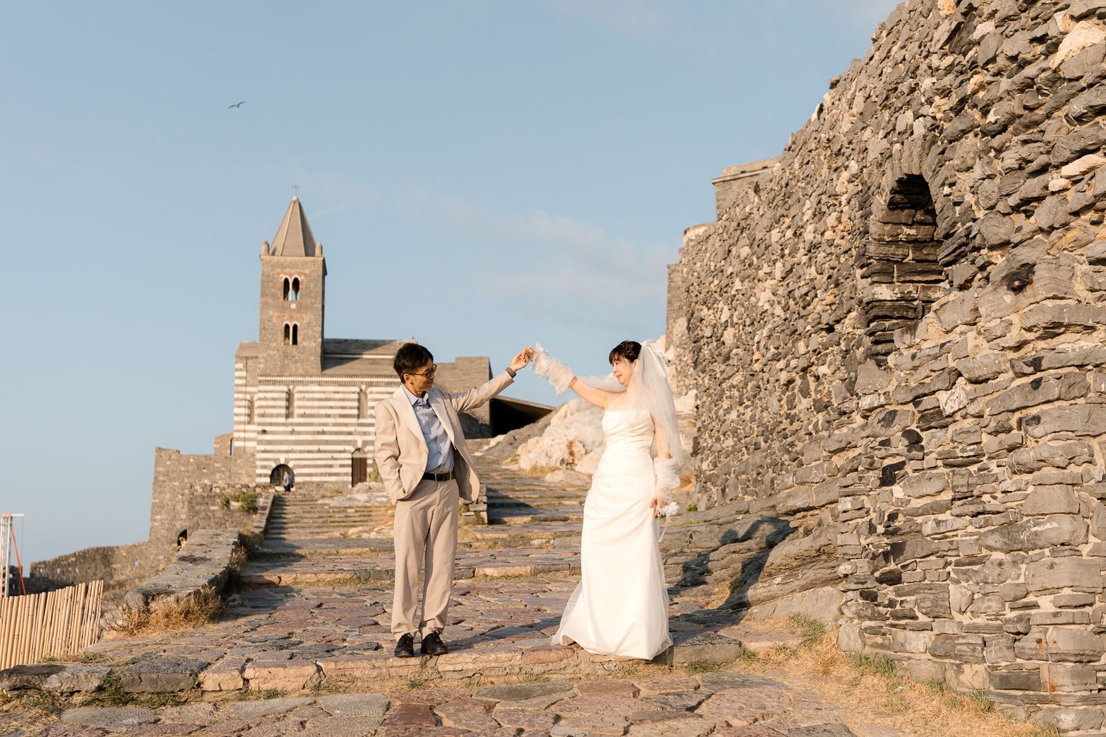 Pre-wedding photoshoot in Portovenere, Italy