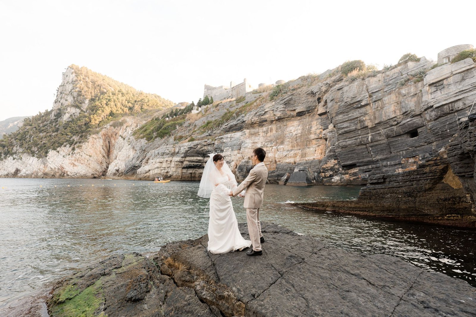 Pre-wedding photoshoot in Portovenere, Italy
